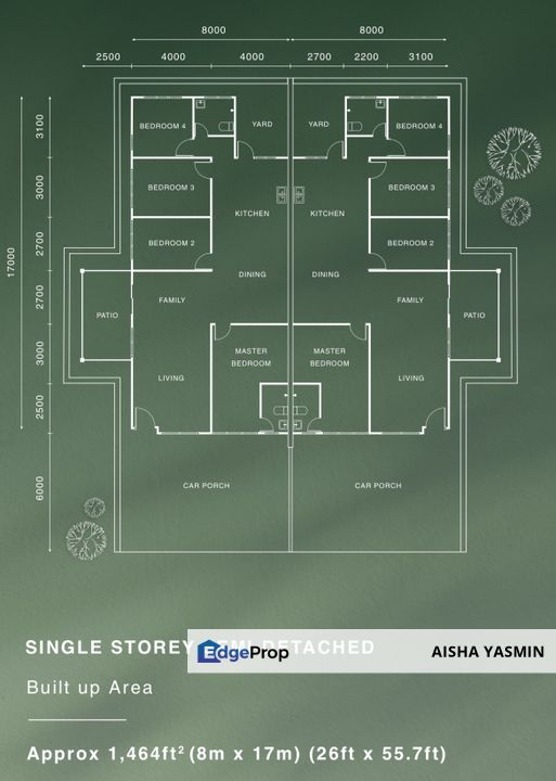 4 Bedroom | New Single-Storey Terrace with Large Land Sizes, Sarawak, Kuching