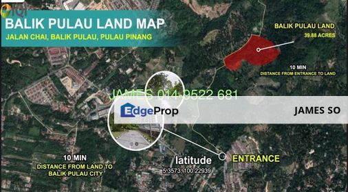 Balik Pulau Penang Freehold Durian Land Farm 39.88 acre Near Bayan Lepas, Penang, Balik Pulau