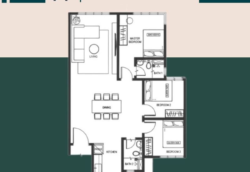 {2/3 Rooms KL} Fully Furnished MRT Condo Monthly RM1,600