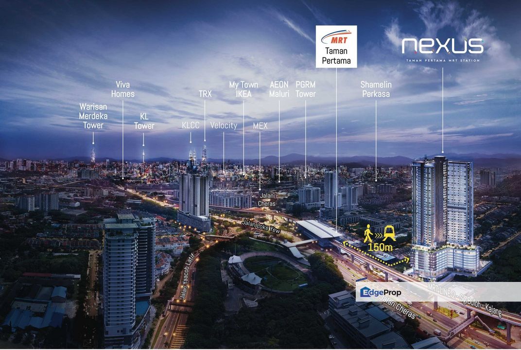 Cheras Freehold 100m MRT 3 rooms RM500k - Completing Soon 2025 ! , Kuala Lumpur, Cheras