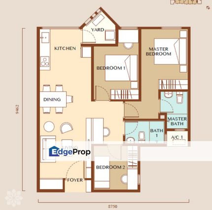 RUMAWIP 3R2B Monthly RM1,100 - Bumi [0 Downpayment], Kuala Lumpur, Bukit Jalil