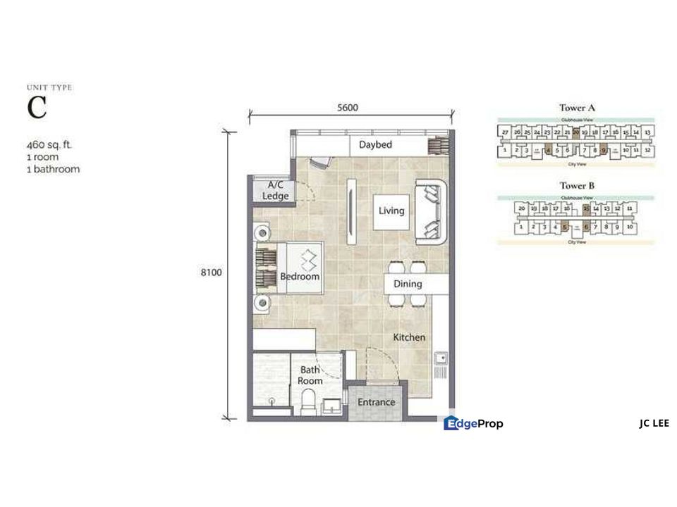Youth City, Studio with original condition, as new as from developer, Negeri Sembilan, Nilai