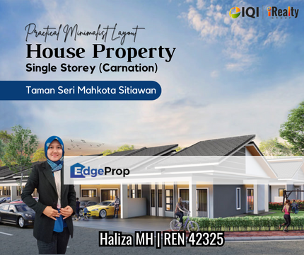 Single Storey Terrace and Semi D 4 Room Taman Seri Mahkota, Sitiawan, Perak, Sitiawan