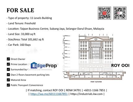 Freehold 11 Levels Building Subang Jaya Selangor For Sale!, Selangor, Subang Jaya