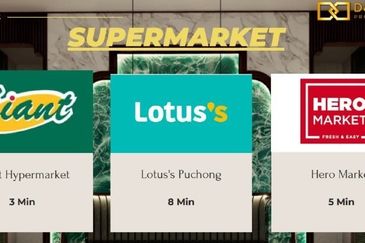 Kinrara Residence 100M to LRT at Pavilion Bukit Jalil Nearby Puchong PJ Bandar Sunway 