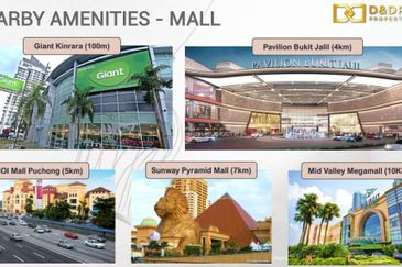 Kinrara Residence 100M to LRT at Pavilion Bukit Jalil Nearby Puchong PJ Bandar Sunway 