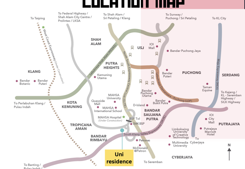 Arcadia Residence Saujana Putra Bandar Rimbayu / Walking Distance to MAHSA University & Hospital