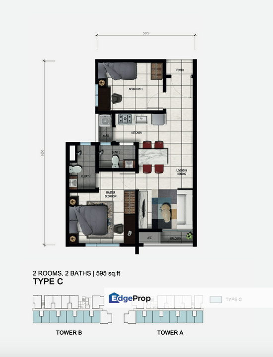 Arcadia Residence Saujana Putra Bandar Rimbayu / Walking Distance to MAHSA University & Hospital, Selangor, Jenjarom