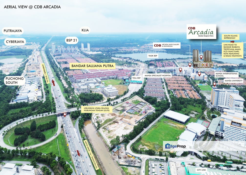 Arcadia Residence Saujana Putra Bandar Rimbayu / Walking Distance to MAHSA University & Hospital, Selangor, Jenjarom