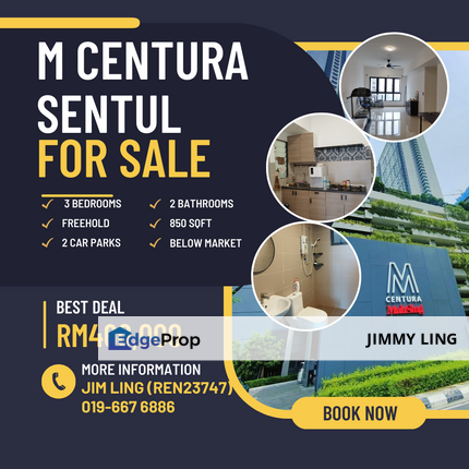 Cash Back, M Centura, Sentul, Kuala Lumpur, 850sqft, Kuala Lumpur, Sentul