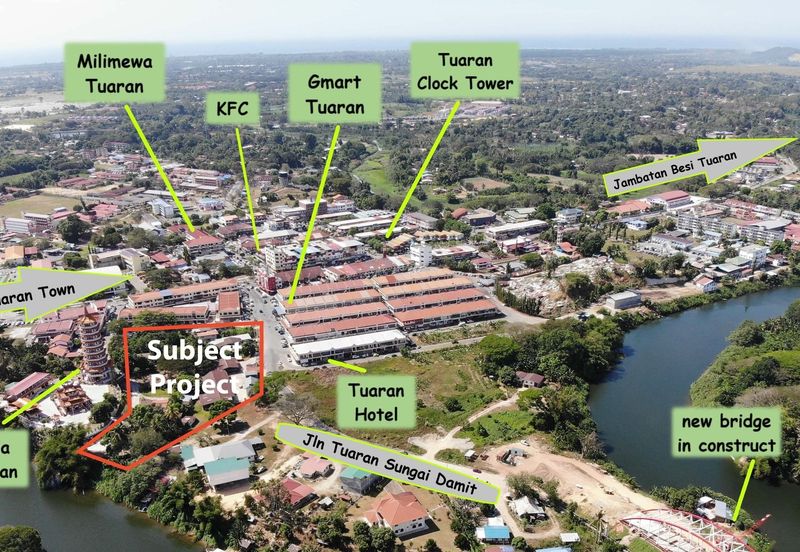 New Shoplot | TSY 2-Storey Shoplot | Left Last 2 units Corner | Prime Location | Tuaran KK Sabah   