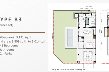 Solar Panel and Swimming Pool* for Double-Storey Super link Home  at Shah Alam. Corner Lot Available!!