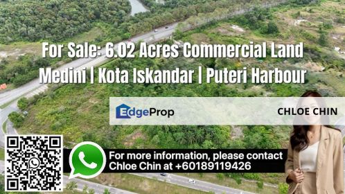 RARE COMMERCIAL LAND IN PRIME LOCATION - DIRECT ACCESS TO OWNER, Johor, Nusajaya