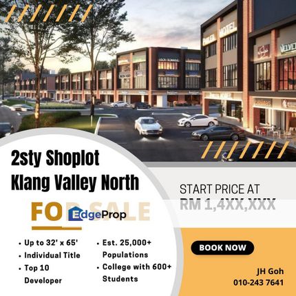 Klang Valley North 2 Sty Shoplot, Selangor, Rawang