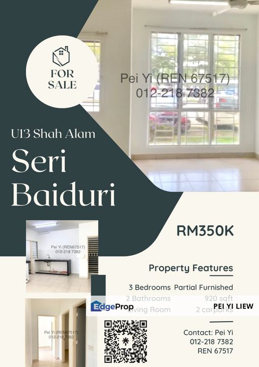 Seri Baiduri Apartment 3 | RENT | Setia Alam , Selangor, Setia Alam/Alam Nusantara