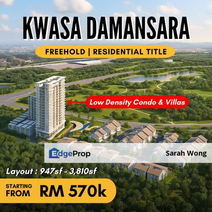 [Residential Title] FREEHOLD Kwasa Damansara Condominium - 218 units only!, Selangor, Bandar Sri Damansara