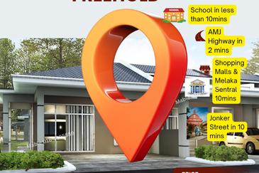 Freehold Bumi Lot Freehold nr Melaka Sentral Single Storey House nr Bachang Malim Melaka