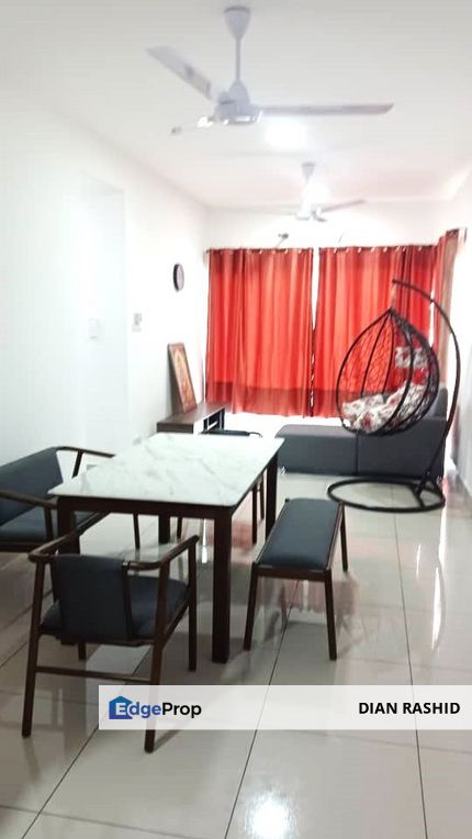 Fully Furnished Huge Corner Unit with balcony RAZAK CITY RESIDENCE, Sungai Besi, KL, Kuala Lumpur, Salak Selatan