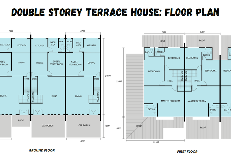 Freehold Double Storey Terrace Corner at Taman Punan, Muara Tuang open for sale