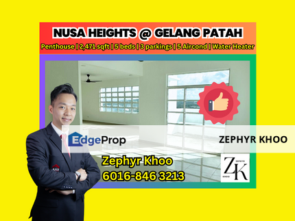 5beds 5baths Nusa Heights Penthouse @ Gelang Patah, Johor, Gelang Patah