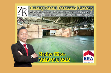 Gelang Patah Detached Factory Medium Industrial For Sale