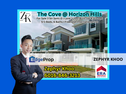 The Cove @ Horizon Hills / 3 Storey Semi Detached House For Sale, Johor, Horizon Hills