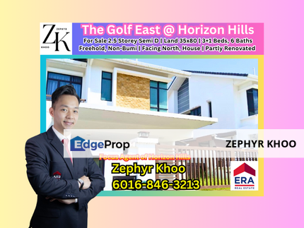 The Golf East @ Horizon Hills - 2.5 Storey Semi Detached House For Sale, Johor, Horizon Hills