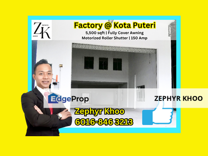 Factory @ Kota Puteri For Rentt, Johor, Masai