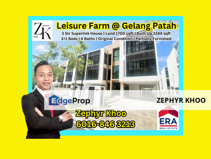 Leisure Farm @ Residensi Bayou, Gelang Patah, Partially Furnished For Sale Now!, Johor, Gelang Patah