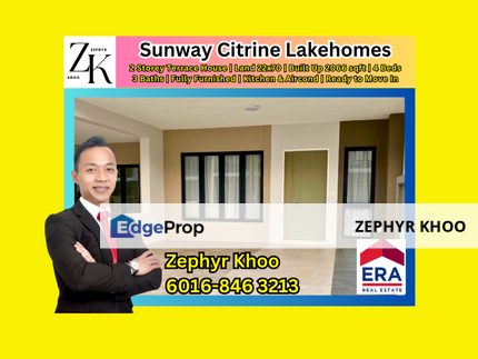 Sunway Citrine Lakehomes Fully Furnished For Rent, Johor, 