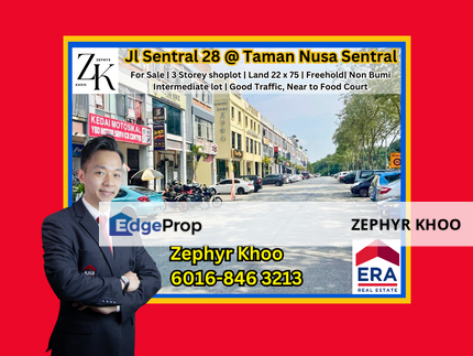 Nusa Sentral 3 Storey Shoplot For Sale, Johor, 