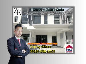 Taman Mutiara Maju, Skudai (Maison One) Double Storey Terrace House For ...