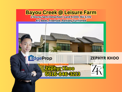 Bayou Creek @ Leisure Farm 2 Storey Semi Detached House For Sale Now, Johor, Gelang Patah