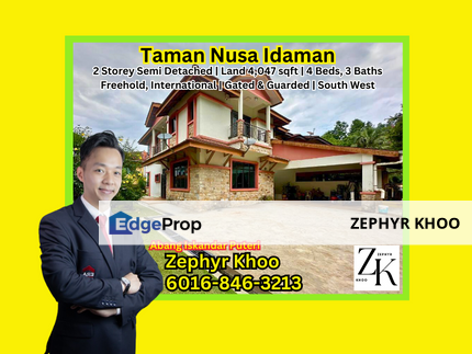 Taman Nusa Idaman Double Storey Semi Detached House For Sale Now !!, Johor, Nusajaya