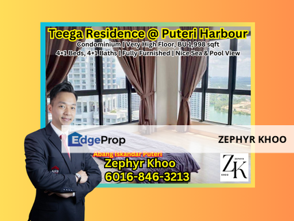 Teega Residence @ Puteri Harbour Condominium Very High Floor For Rent, Johor, Kota Iskandar