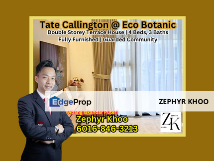 Tate Callington @ Eco Botanic Double Storey Terrace House For Rent Now1, Johor, 