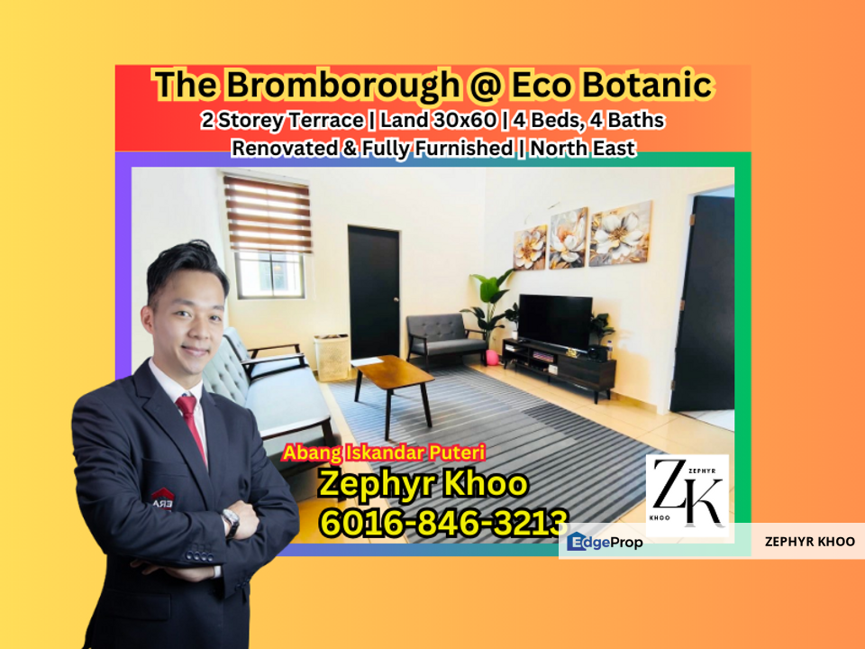 The Borough, Bromborough @ Eco Botanic Double Storey Terrace House For Sale, Johor, 