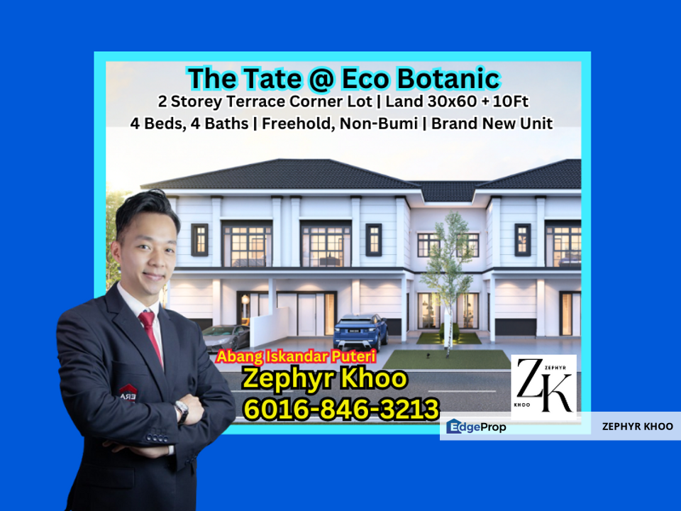 The Tate @ Eco Botanic Double Storey Terrace House For Sale Now!!!, Johor, 