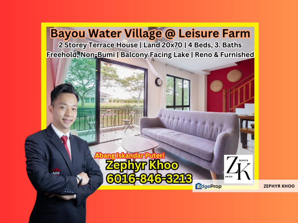 Bayou Water Village @ Leisure Farm 2 Storey Terrace House For Sale Now!, Johor, Gelang Patah