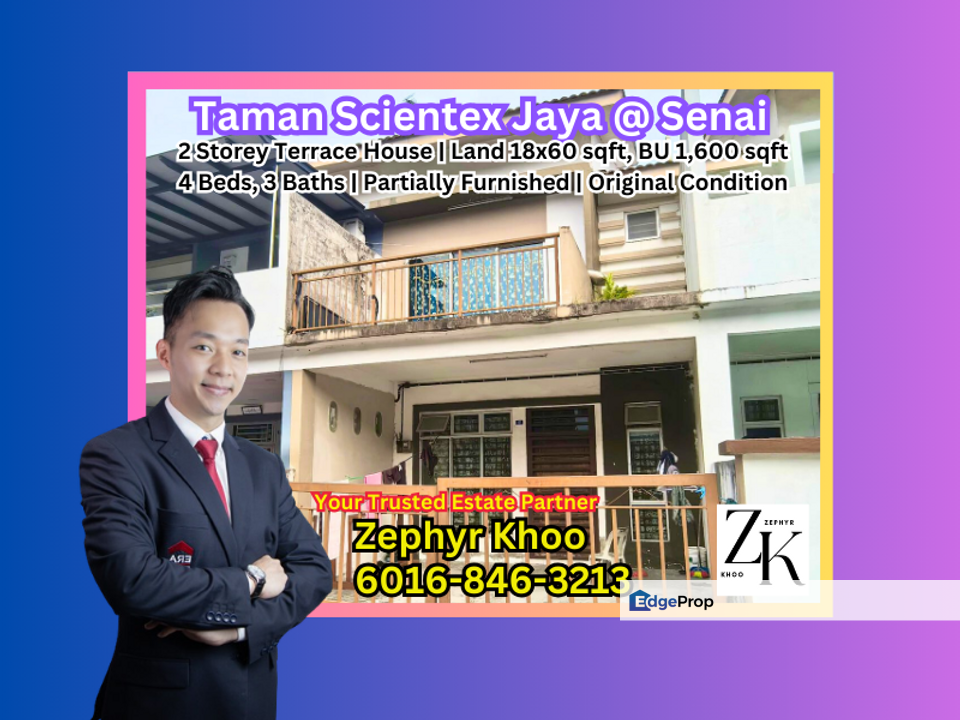 Taman Scientex Jaya, @ Senai - 2 Storey Terrace House for Sale !, Johor, Senai