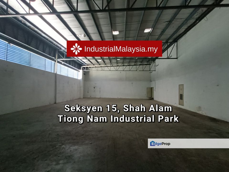 Tiong Nam Industrial Park 2, Seksyen 15 Shah Alam, Semi D Factory for Sale , Selangor, Shah Alam