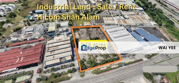 Industrial Land For Rent @ Hicom Shah Alam , Selangor, Shah Alam