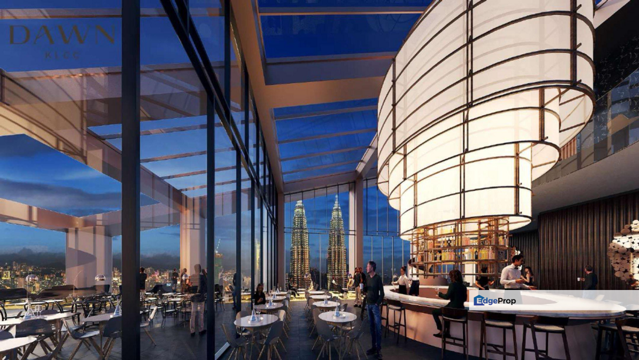 Balcony with 100% Fully Unblocked KLCC View - Super Limited Dawn KLCC Luxury Dual Key Unit, Kuala Lumpur, KLCC