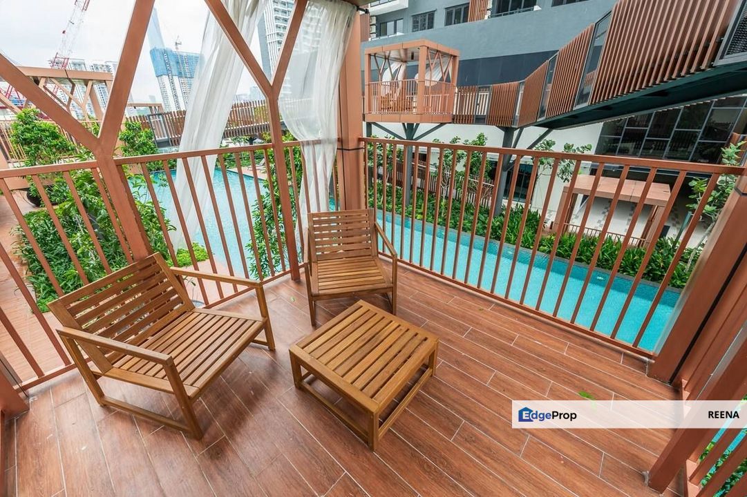 TRION2@KL, near KL City Centre,MRT Chan Sow Lin, near KL Sentral, KLCC, Sungai Besi ,Very Sought After 1 Bedroom Balcony Apartment for rent!, Kuala Lumpur, Pudu