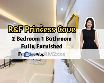 R&F Princess Cove, Johor Bahru, Johor, 2 Bedroom 1 Bathroom, Fully Furnished, High Floor, Johor, Johor Bahru