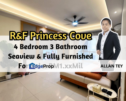 R&F Princess Cove Phase 2 - Seine Region, Johor Bahru, Johor, ROI 3.8%, Seaview, Fully Furnished, 4 Bedroom, Johor, Johor Bahru