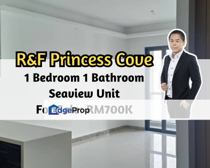 R&F Princess Cove Phase 2 - Seine Region, Johor Bahru, Johor, 1 Bedroom 1 Bathroom, Seaview Unit, Facing East, Johor, Johor Bahru