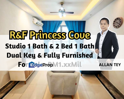 R&F Princess Cove - Seine Region, Johor Bahru, Johor, Dual Key, Fully Furnished, 2 Bed 1 Bath, Studio, Johor, Johor Bahru