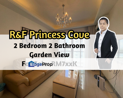 R&F Princess Cove - Seine Region, Johor Bahru, Johor, 2 Bedroom 2 Bathroom, Garden View, 1 Car Park, Johor, Johor Bahru