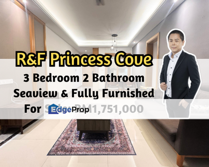 R&F Princess Cove - Seine Region, Johor Bahru, Johor, Seaview, Fully Furnished, 3 Bedroom 2 Bathroom, Johor, Johor Bahru